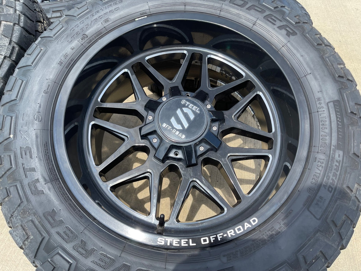 20x9 Steel Off-Road Revolt Ram 1500 Wrangler Gladiator rims wheels 5x127 5x139