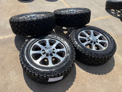 20" Dodge Ram 2500 3500 LARAMIE OEM 2698 wheels rims TAN SET DURATRAC A/T NEW