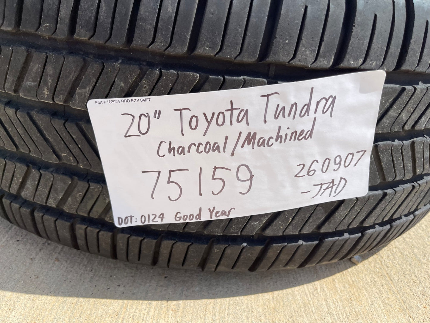 20" Toyota Tundra PLATINUM OEM 75159 SET wheels rims 5x150 tires GOODYEAR