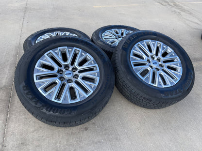 20" Ford F-150 LARIAT OEM rims wheels Expedition SET GOODYEAR 2027 NEW