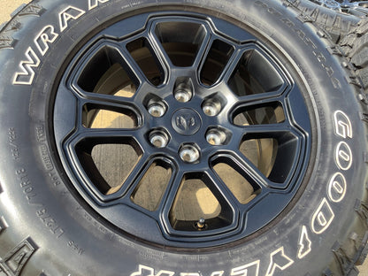 18" Dodge Ram 1500 Rebel Black OEM 95935 wheels rims SET DURATRAC A/T NEW
