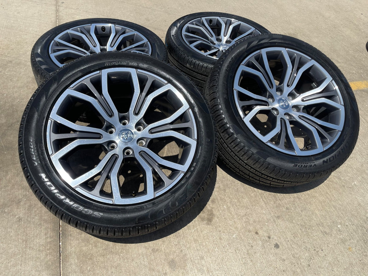 22" Dodge Ram 1500 OEM TUNGSTEN LIMITED Laramie wheels rims SET PIRELLI NEW