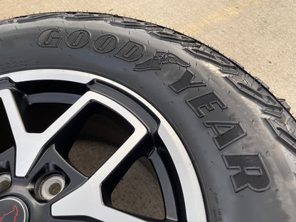 17" Jeep Wrangler Rubicon OEM 95730 9327 wheels rims Gladiator GOODYEAR 33" NEW