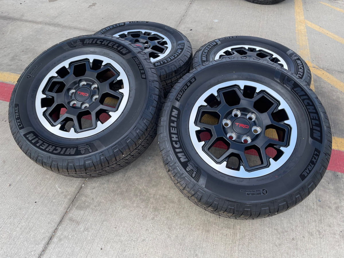 18" Toyota Tacoma 4Runner TRD OEM 94199 wheels rims 2025 2026 2027 MICHELIN NEW