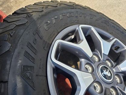 (5) 17" Ford Bronco OEM wheels rims SASQUATCH 95229 10387 Ranger BFG KO2 A/T