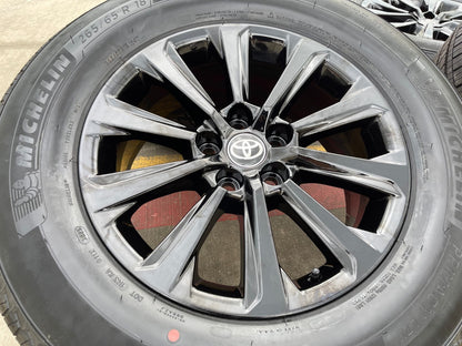 18" Toyota Grand Highlander OEM 10525 wheels rims BLACK Lexus TX350 NEW MICHELIN