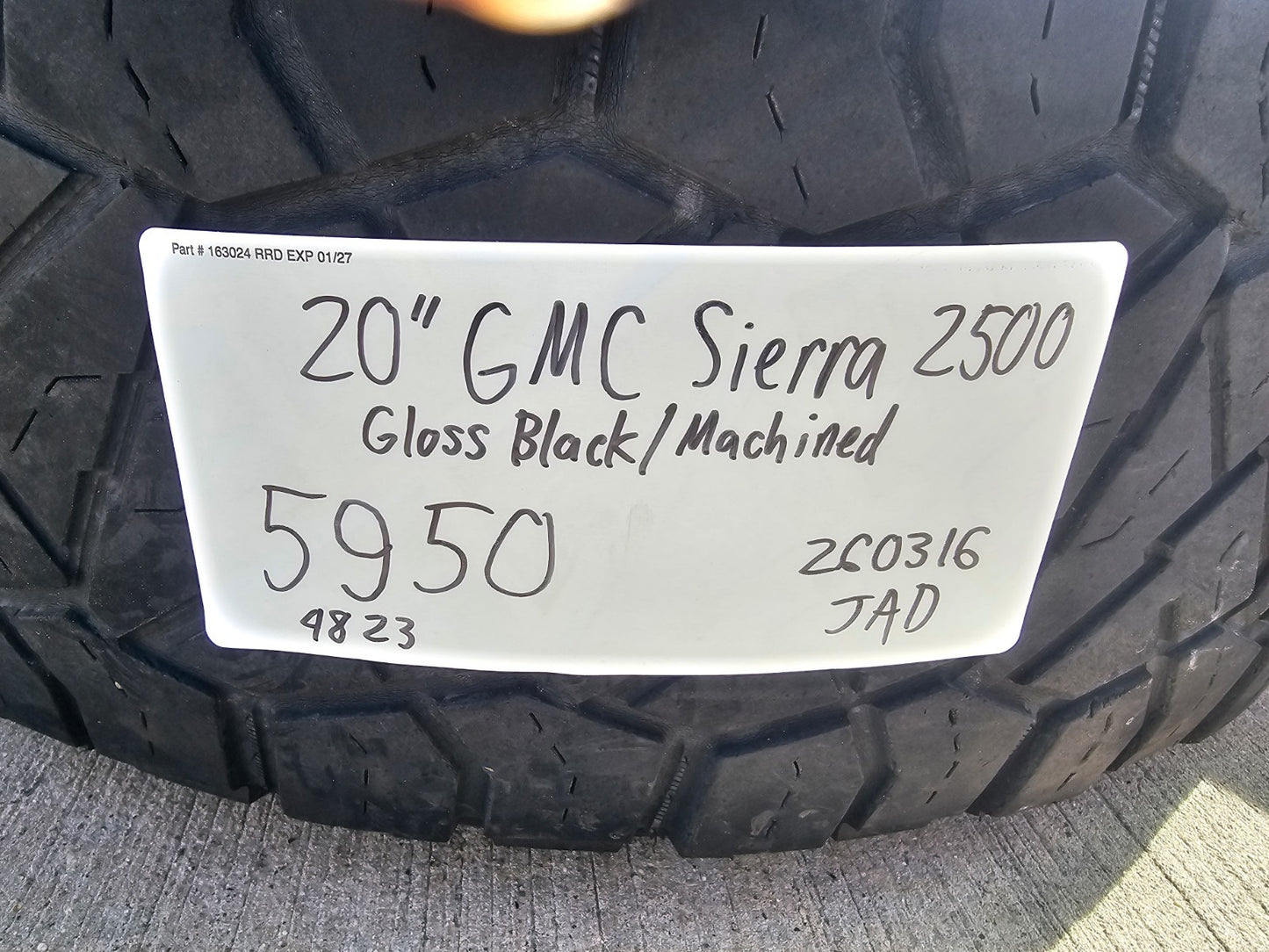 20" GMC Sierra AT4 2500 3500 OEM wheels rims 5950 Silverado NITRO 35"