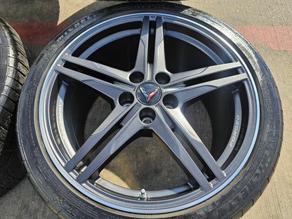 19" + 20" Chevy Corvette Z06 C8 OEM FORGED 94027 94028 wheels rims 2024 2026 NEW