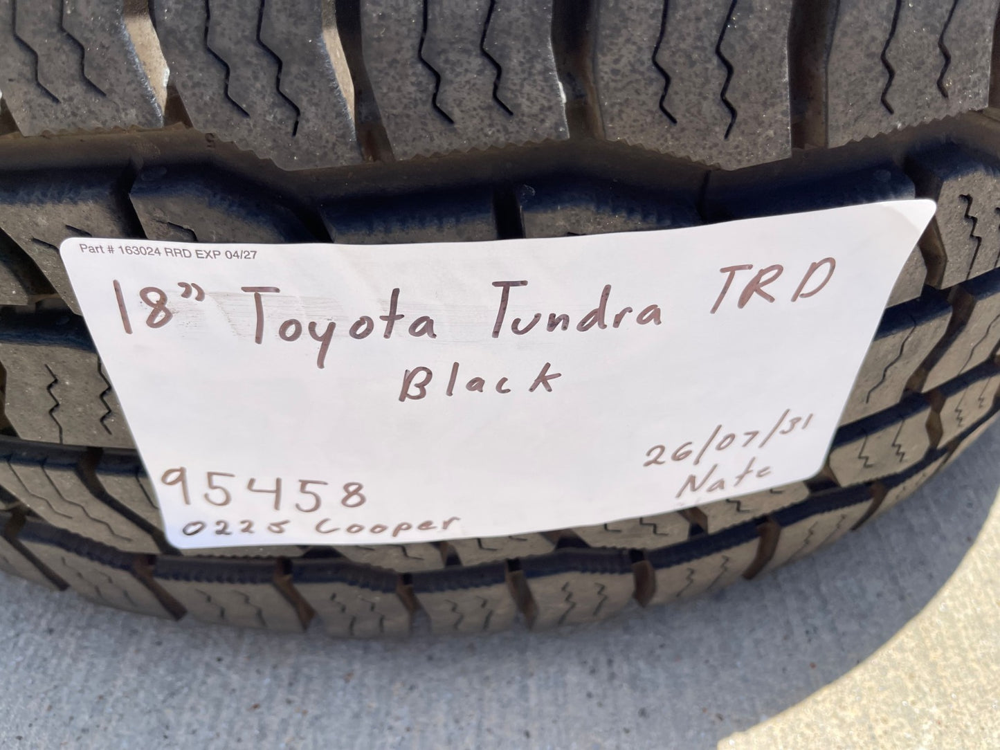 18" Toyota Tundra TRD BBS FORGED OEM 69195 95458 wheels rims Sequoia COOPER A/T3
