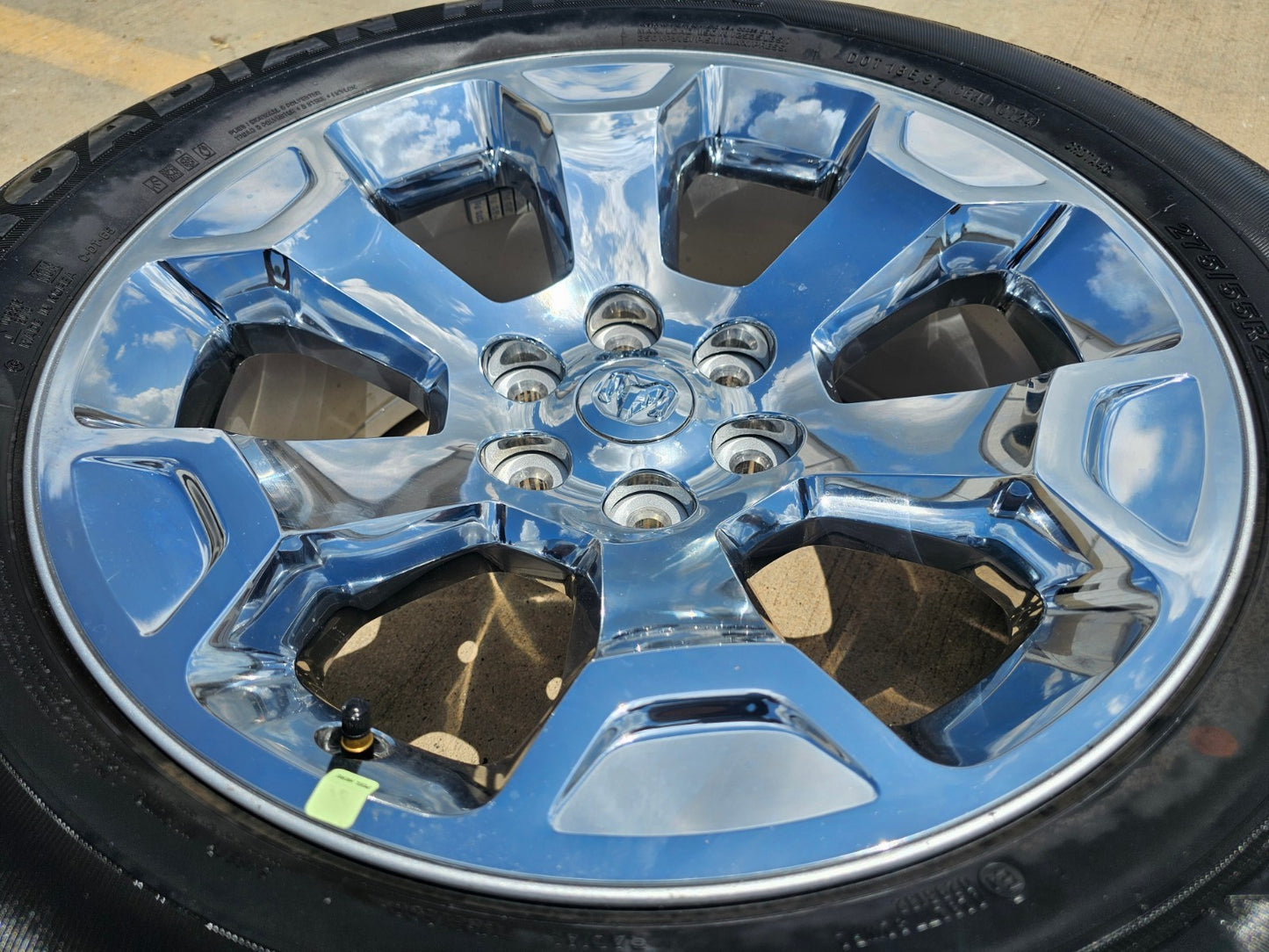 (1) 20" Dodge Ram 1500 OEM Laramie CHROME 2680 wheel Spare 2024 2025 2026