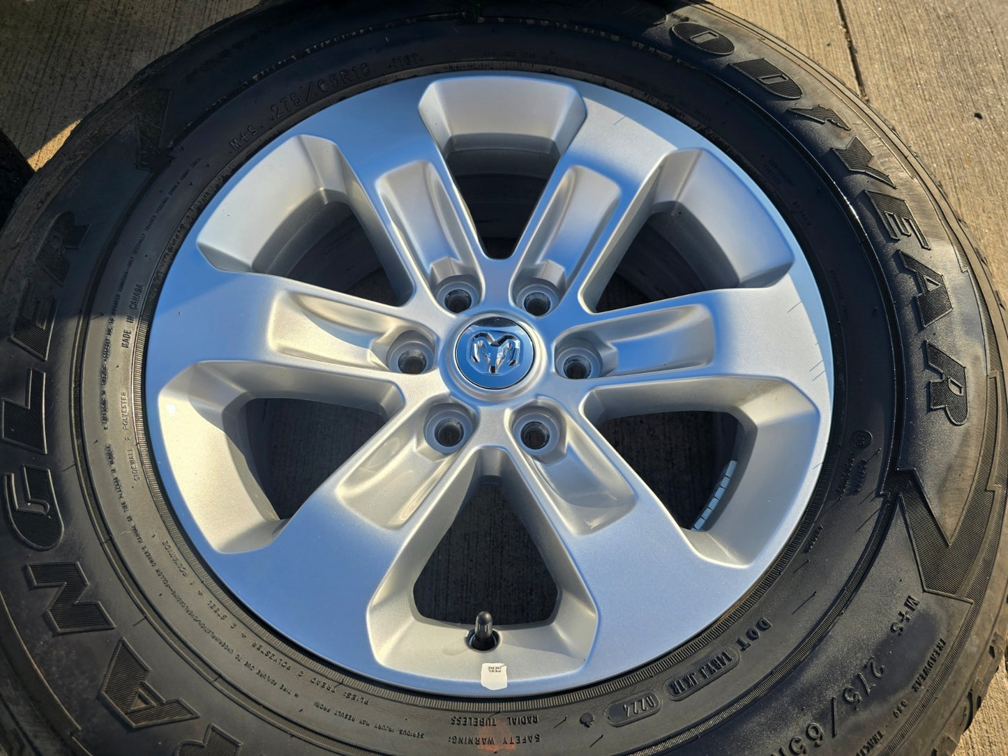 18" Dodge Ram 1500 OEM wheels rims 2672 tires GOODYEAR