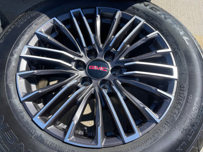 20" GMC Sierra Yukon Chevy Silverado OEM wheels rims 2024 2025 2026 CONTINENTAL