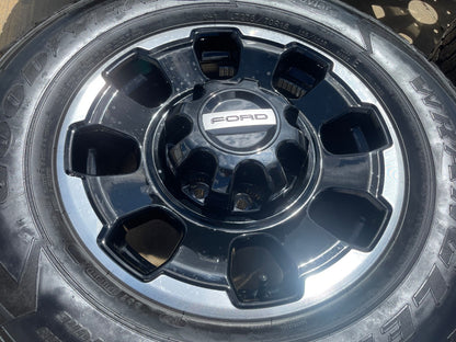 18" Ford F-250 F-350 OEM TREMOR rims wheels 10482 tires SET GOODYEAR A/T