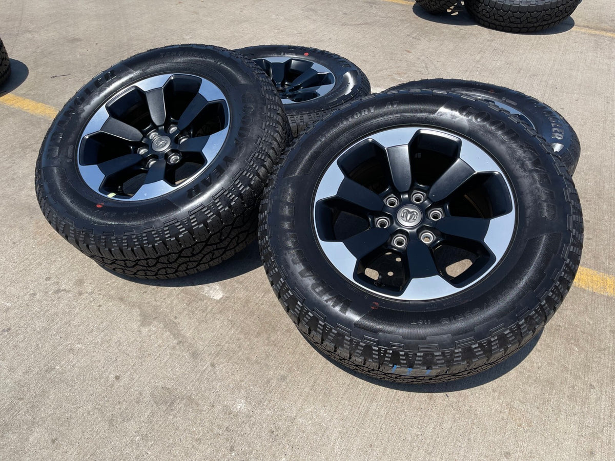 18" Dodge Ram 1500 Rebel Black OEM wheels rims 2671 tires 2024 2025 2026 NEW