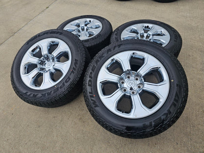 20" Dodge Ram 1500 OEM Laramie CHROME 2679 wheels rims tires 2023 2024 2025 NEW