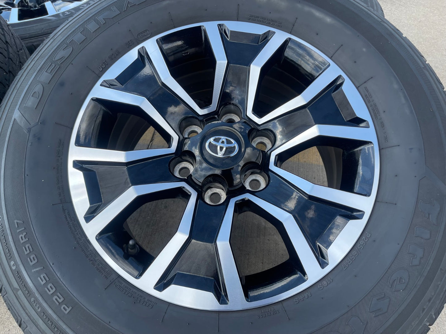 17" Toyota Tacoma 4Runner OEM 75259 wheels rims black TRD FJ SET