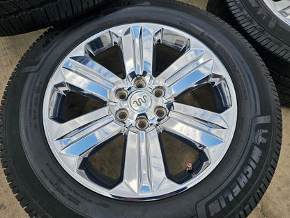 20" Ford F-150 Expedition OEM Lariat rims wheels 10171 tires CHROME MICHELIN