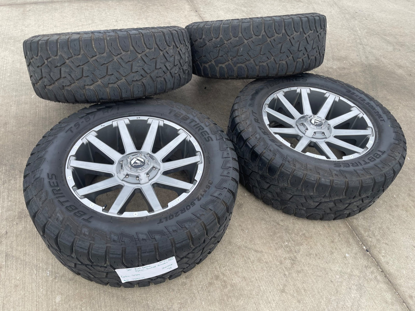 20x9 FUEL Contra D714 Silverado Ford F-150 RAM wheels rims 6x139 6x135