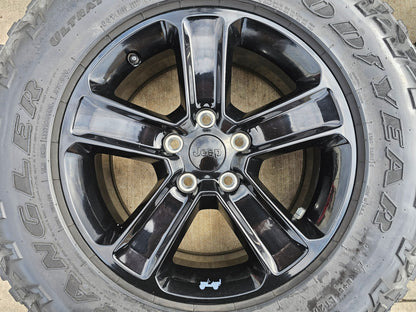 18" Jeep Wrangler Sahara OEM 9221 9255 wheels rims 2020 2021 2022 2023 2024 2025