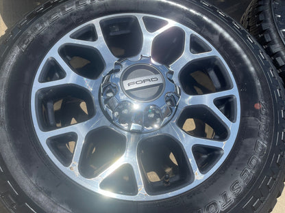 20" Ford F-250 F-350 OEM Lariat wheels rims 10292 tires SET BRIDGESTONE A/T
