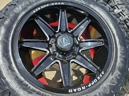 20" 20x10 AXE Off-Road Artemis Chevy Silverado GMC Sierra 2500 rims wheels 8x180