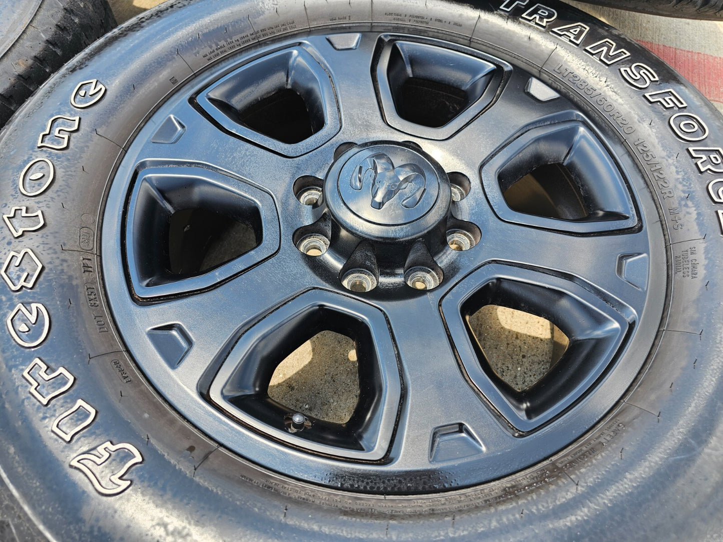 20" Dodge Ram 2500 3500 OEM 2477 black wheels rims tires