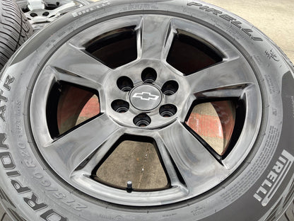 20" Chevy Silverado 1500 Tahoe Suburban OEM wheels rims 5652 PIRELLI A/TR NEW