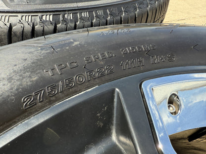 22" GMC Sierra Yukon Tahoe Escalade OEM Replica 5660 wheels rims tires SET
