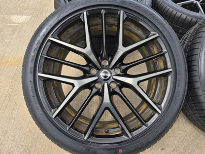 20" Nissan GT-R OEM wheels rims RAYS 62801 62200 SET GTR 2019 2020 2022 2023