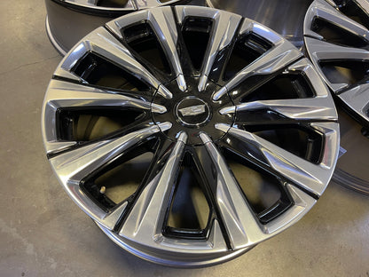 24" Cadillac Escalade PLATINUM OEM wheels rims V SET 2024 2025 2026 2027 NEW