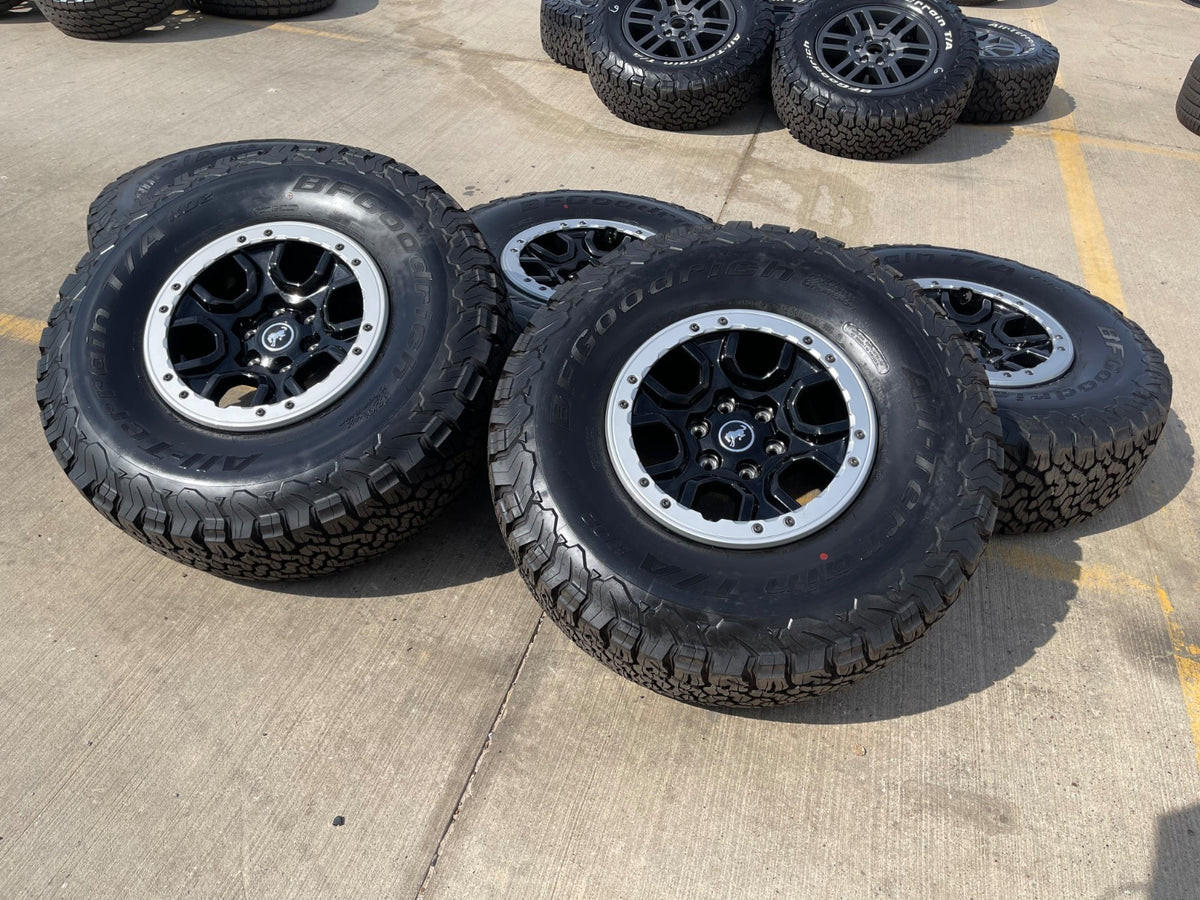 17" Ford Bronco SASQUATCH wheels rims BEADLOCK 10388 Ranger BFG KO2 A/T 37" SET