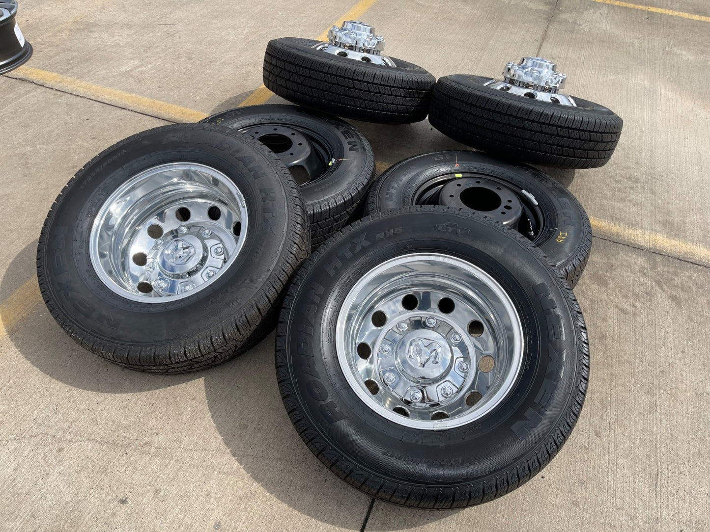 17" Dodge Ram 3500 Dually Laramie 8x200 wheels rims 2701 2702 OEM NEXEN NEW