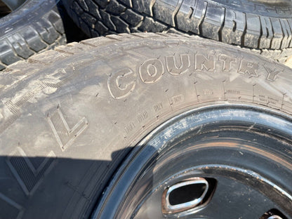 17" Dodge Ram 3500 Dually Laramie 8x200 wheels rims 2703 2704 OEM tires IRONMAN