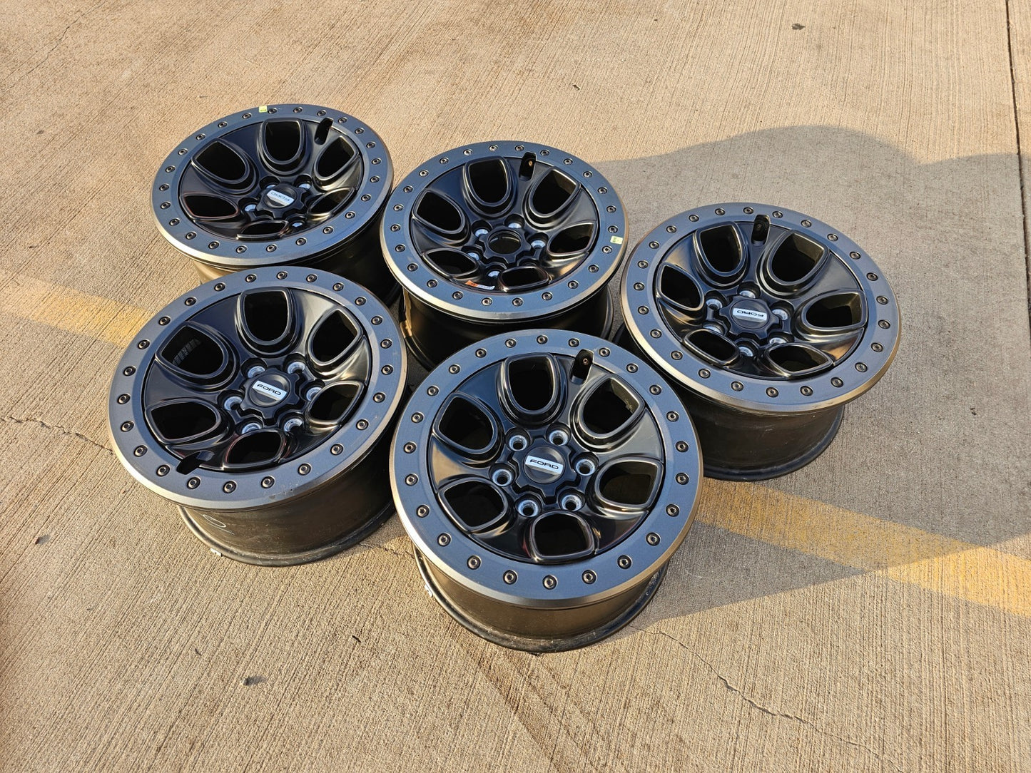 (5) 17" Ford F-150 Raptor OEM BEADLOCK rims wheels 10459 95210 NEW