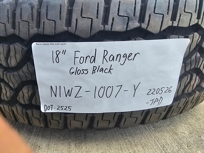 18" Ford Ranger OEM wheels rims tires Bronco black 2024 2025 2026 2027 NEW