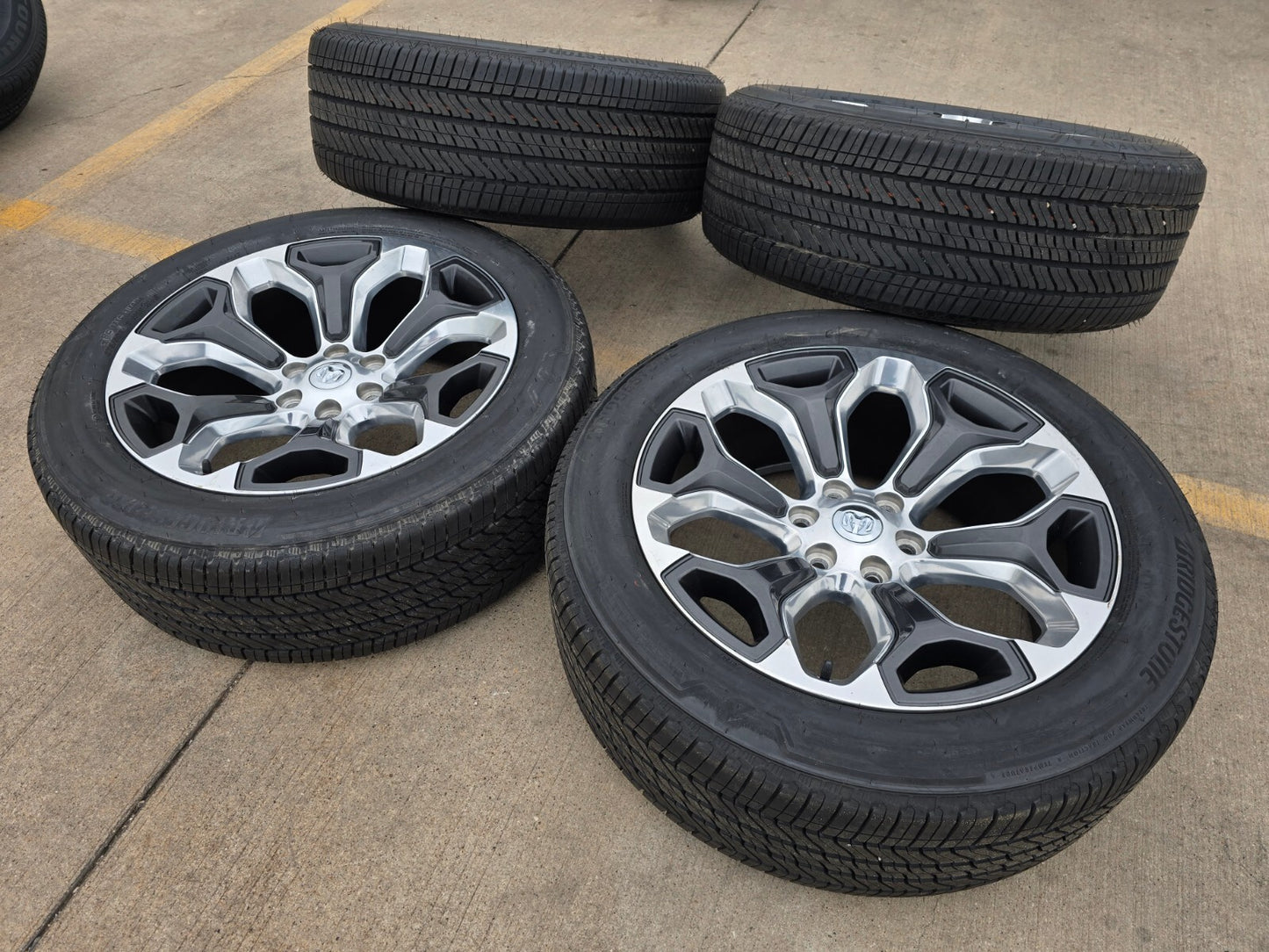 22" Dodge Ram 1500 OEM LIMITED Laramie wheels rims 2685 GRAY 2022 2023 2024 2025