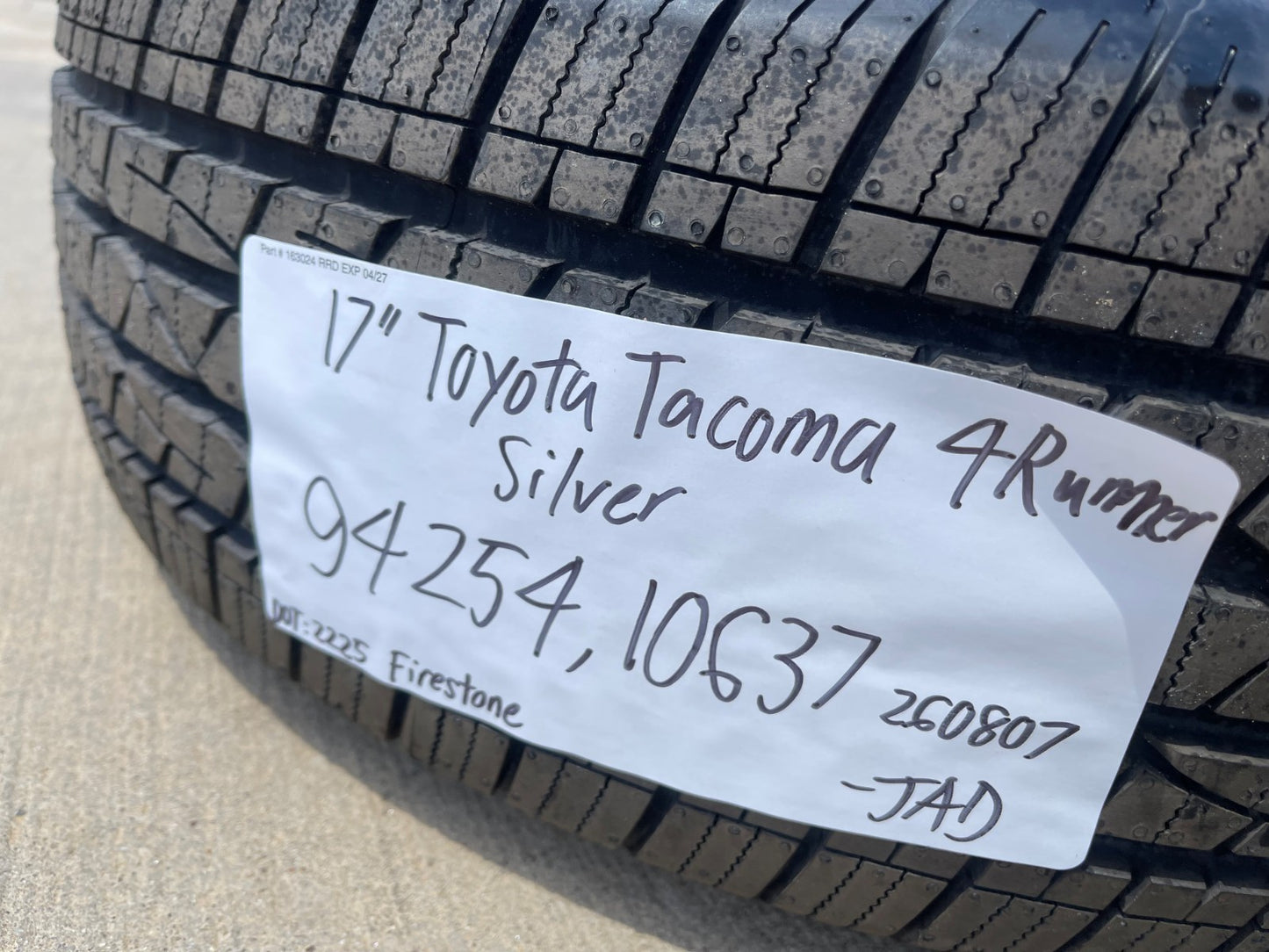 17" Toyota Tacoma 4Runner TRD OEM 10637 94254 wheel rim single 2025 2026 NEW