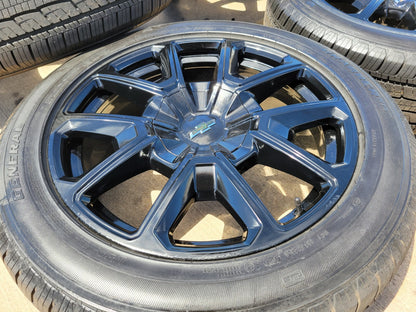 22" Chevy Tahoe Suburban RST OEM 14035 black wheels rims Silverado NEW