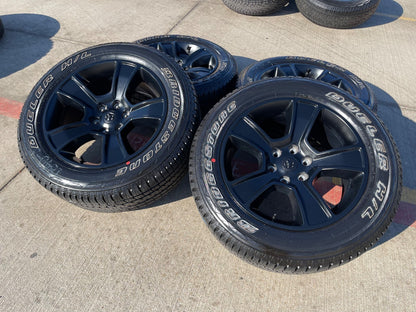 20" Dodge Ram 1500 OEM LIMITED Black 2676 2723 wheels rims BRIDGESTONE NEW