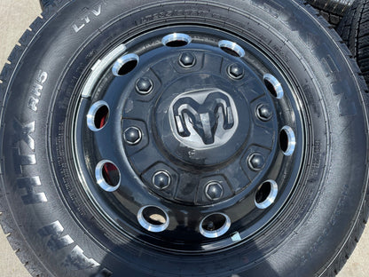 17" Dodge Ram 3500 Dually Laramie wheels rims 2706 2707 OEM black SET NEW
