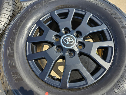 17" Toyota Tacoma 4Runner TRD Matte Black OEM wheels rims 2024 2025 NEW BFG