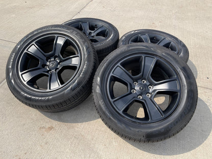 20" Dodge Ram 1500 OEM LIMITED Black 2676 2723 wheels rims PIRELLI SCORPION