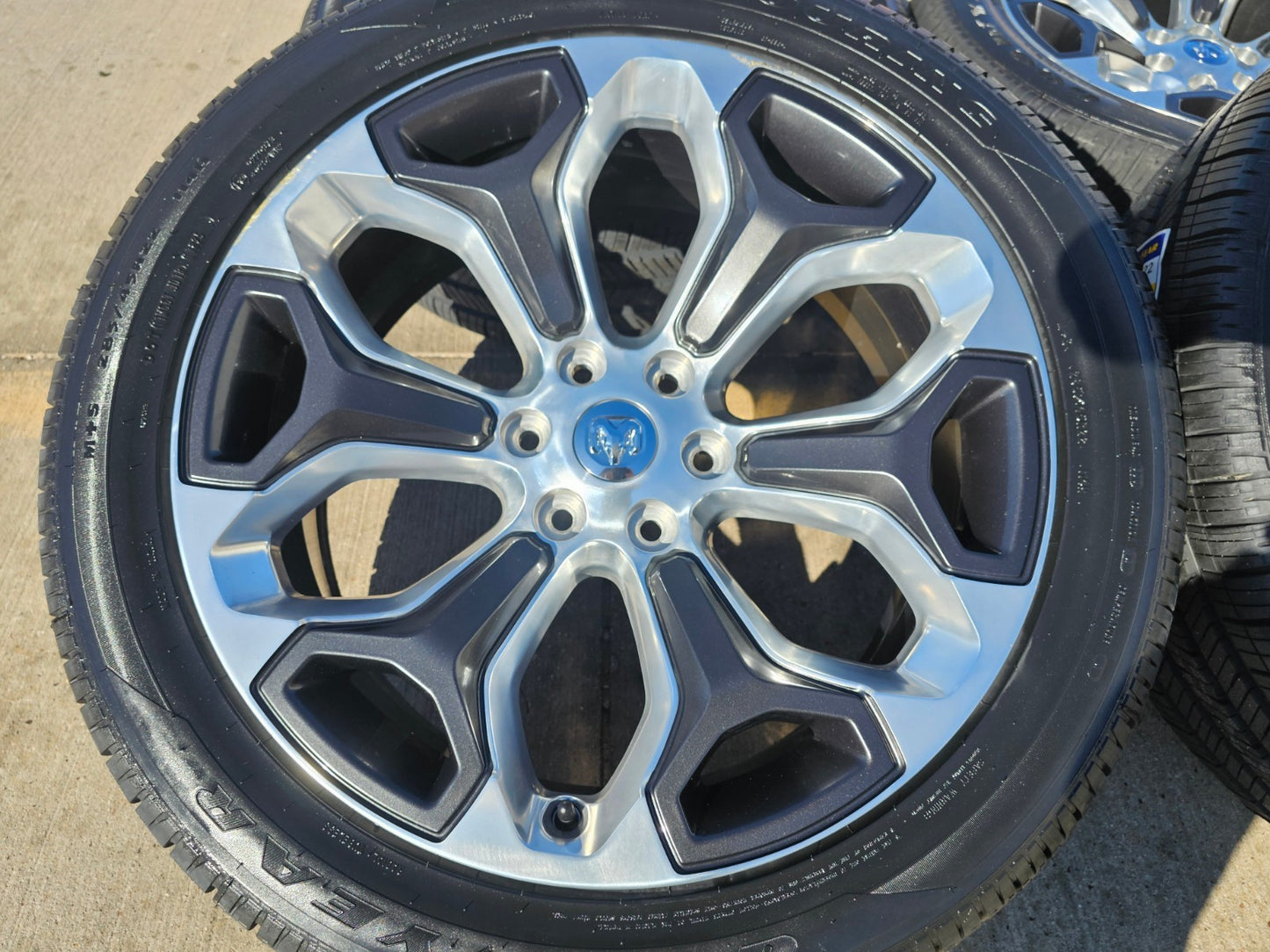 22" Dodge Ram 1500 OEM Laramie rims wheels tires 2685 GOODYEAR NEW