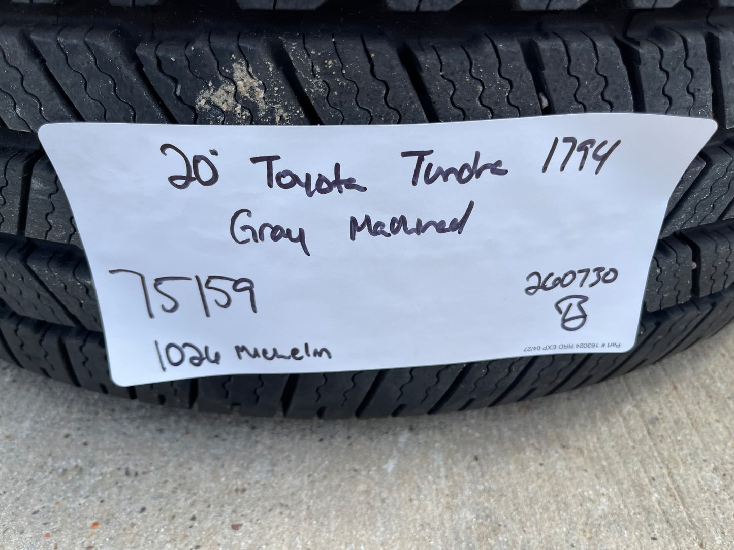 20" Toyota Tundra PLATINUM OEM 75159 SET wheels rims 5x150 tires MICHELIN
