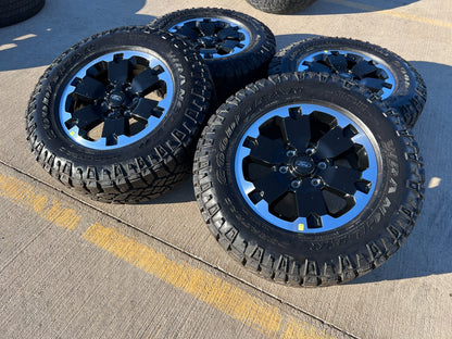 18" Ford Bronco BADLANDS OEM black wheels rims 10282 Ranger GOODYEAR DURATRAC