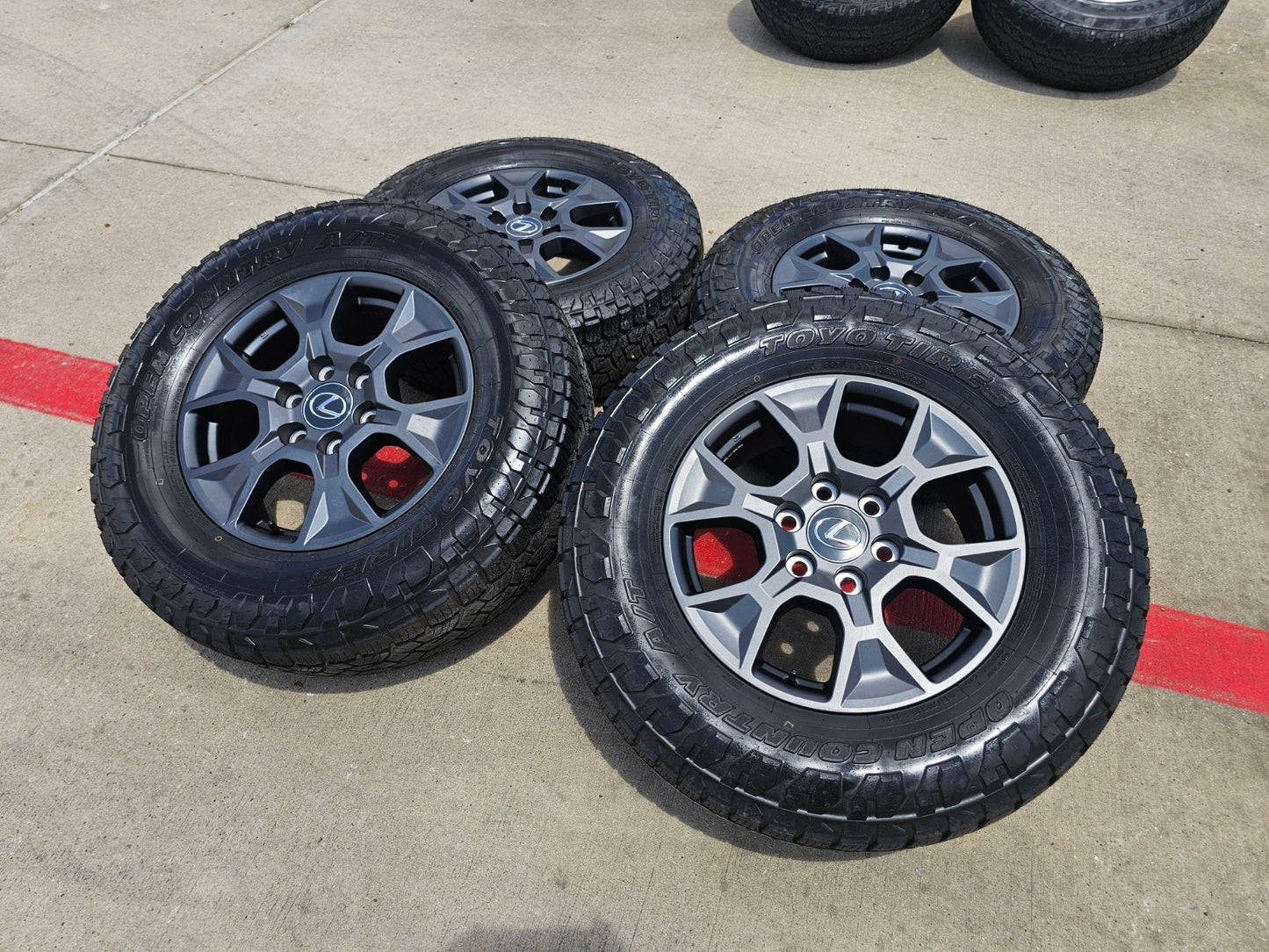 18" Toyota Tacoma TRD OEM 10544 wheels rims Land Cruiser Tundra SET TOYO A/T NEW
