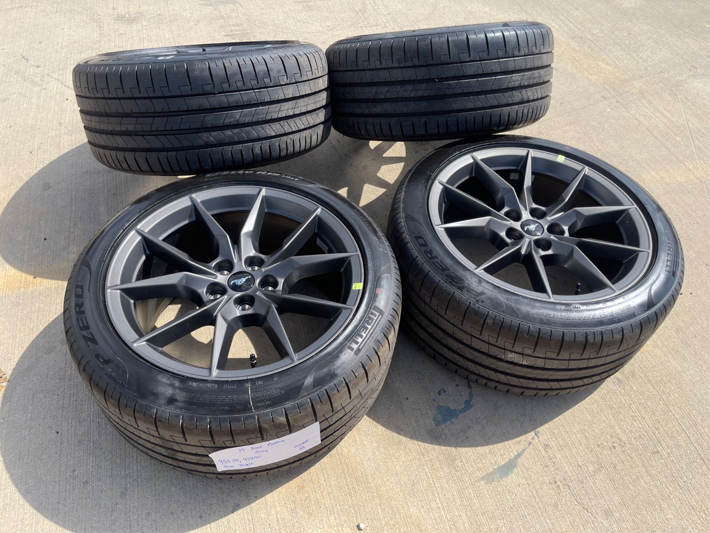 19" Ford Mustang GT Dark Horse OEM 95839 95840 wheels rims 2025 2026 2027 NEW