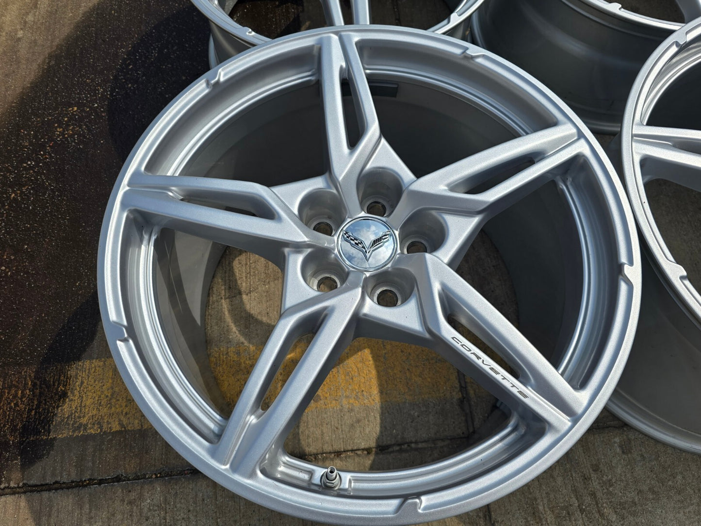 19" + 20" Chevy Corvette C8 OEM wheels rims 14007 14008 2023 2024 2025 2026 NEW