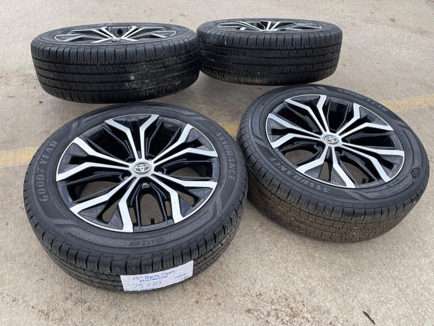 19" Toyota Crown OEM black wheels rims 75330 Camry Avalon Lexus 2024 2025 2026