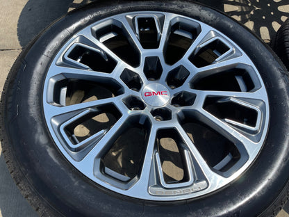 22" GMC Yukon Sierra DENALI OEM wheels rims Tahoe 2025 2026 2027 BRIDGESTONE NEW